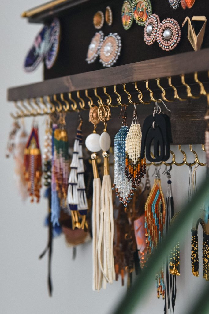 intricate and beaded earrings