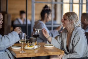 guests eating at the restaurant